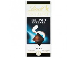 Lindt Excellence горький шоколад с кусочками кокоса 100 г